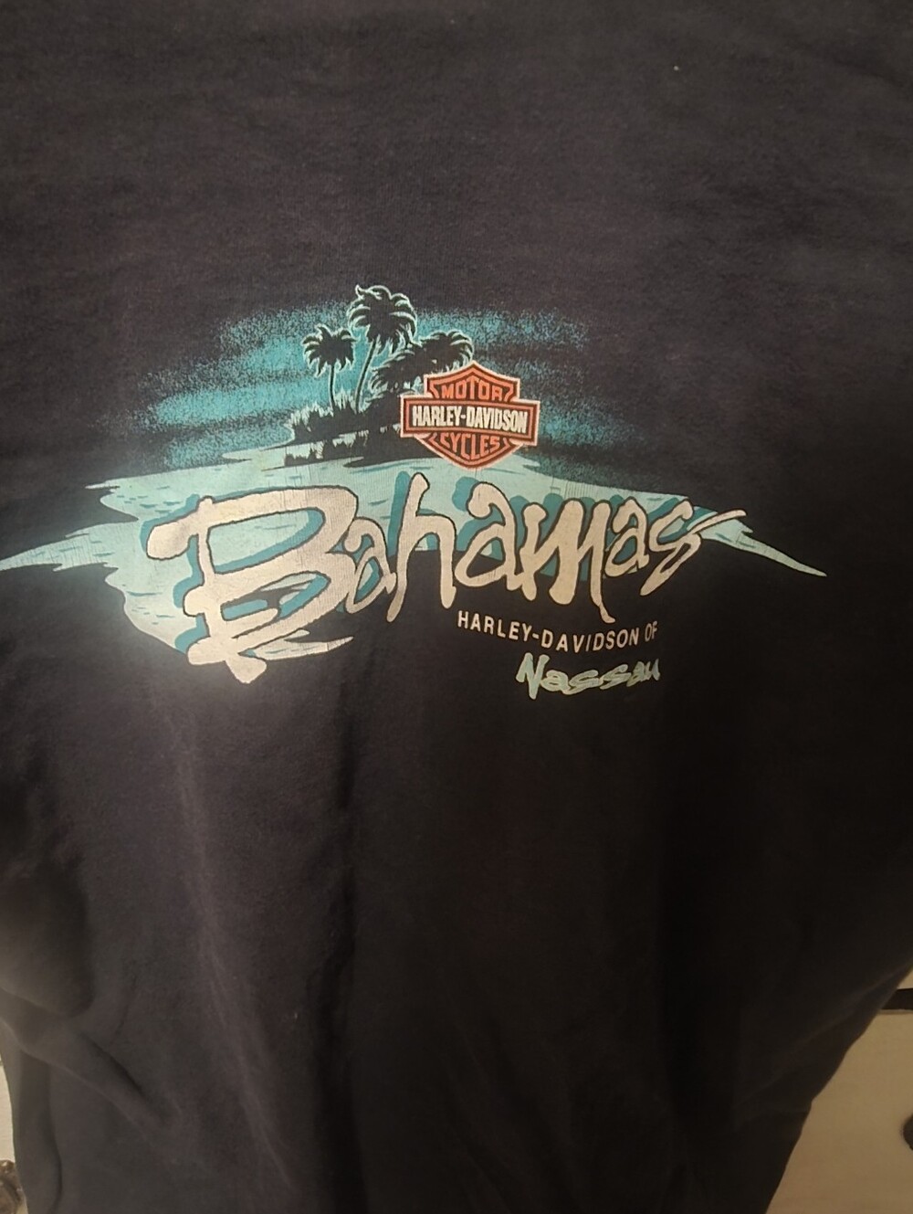 Harley-Davidson Bahamas Nassau Black Graphic T-Shirt L